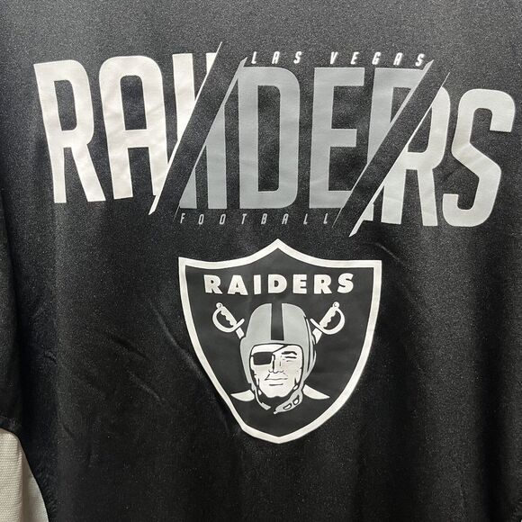 Las Vegas Raiders Shirt Mens Size Large Crew Neck Short Sleeve NFL Football NEW - Picture 2 of 6